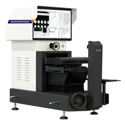 PH-3015 صنعتی 2D اندازه گیری افقی پروژکتور محور Z 110mm رزولوشن 0.0005mm برای بازرسی دنده / رشته