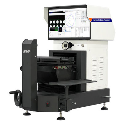 PH-3015 صنعتی 2D اندازه گیری افقی پروژکتور محور Z 110mm رزولوشن 0.0005mm برای بازرسی دنده / رشته